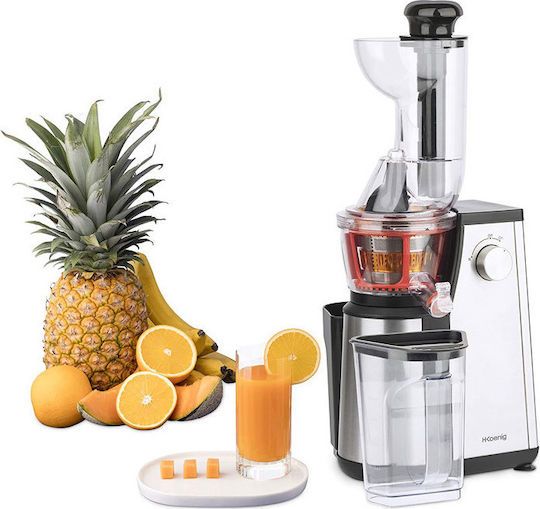 HKoenig Juicer Slow Press 400W Inox Silver