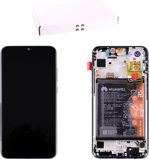 Huawei Οθόνη με Μηχανισμό Αφής και Πλαίσιο για Honor 20 Lite (Μαύρο)