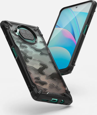 Ringke Fusion-X Back Cover Πλαστικό / Σιλικόνης Ανθεκτική Camo Black (Xiaomi Mi 10T Lite)