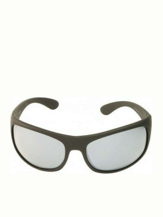 Polaroid Men's Sunglasses with Black Plastic Frame and Black Polarized Mirror Lens PLD7886/S 003EX