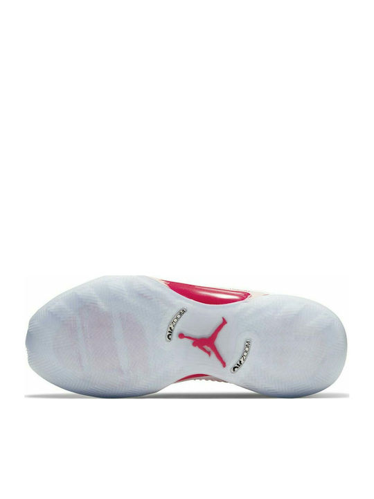 Air  XXXV Ψηλά Μπασκετικά Παπούτσια White / Fire Red / Metallic Silver