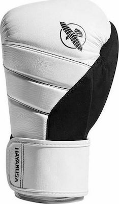 Hayabusa T3 Synthetic Leather Boxing Competition Gloves White