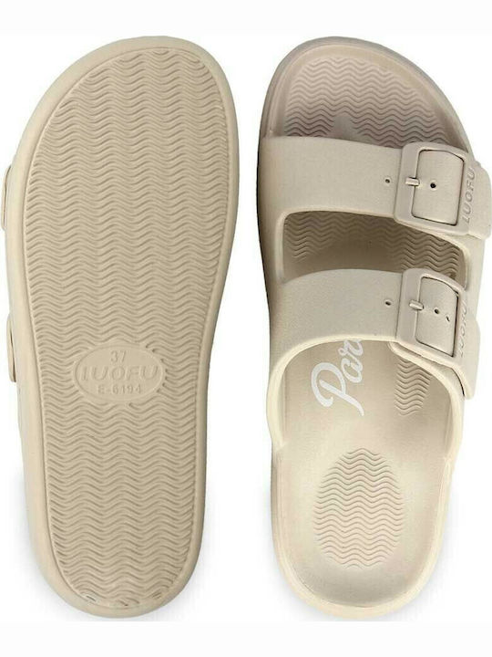 Flip Flops in Sandal Style in Beige Colour