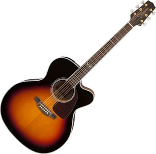 Takamine Semi-Akustik Gitarre GJ72CE BSB Ausschnitt Braun / Sunburst