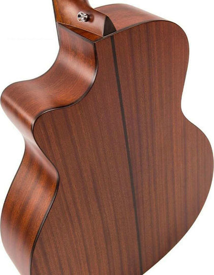 Vintage Semi-Akustik Gitarre VGA-990N Ausschnitt Natürlich