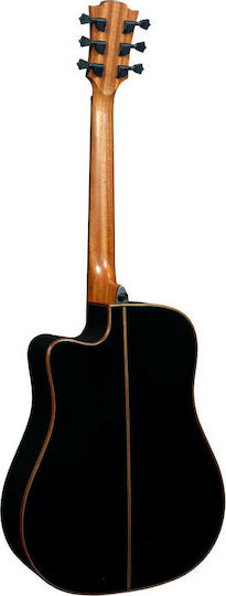 Lag Ηλεκτροακουστική Κιθάρα T118DCE Cutaway Black