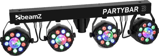 Max Audio Bewegtes Licht LED PAR DMX Partybar3 4x Magic Ball RGB mit Fernbedienung