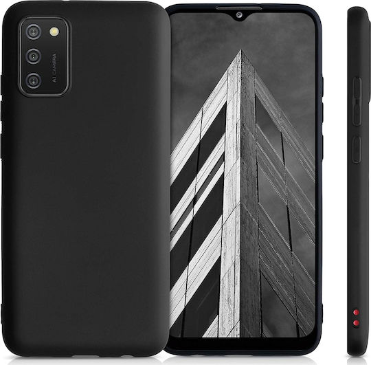 KWmobile Back Cover Σιλικόνης Μαύρο (Galaxy A02s)