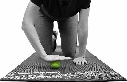 Lifefit Μπάλα Μασάζ 6.2cm σε Πράσινο Χρώμα