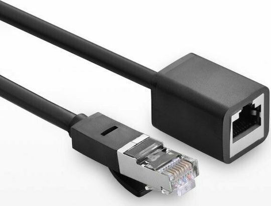 Ugreen F/FTP Cat.6 (Gigabit) Καλώδιο Δικτύου Ethernet 2m Μαύρο