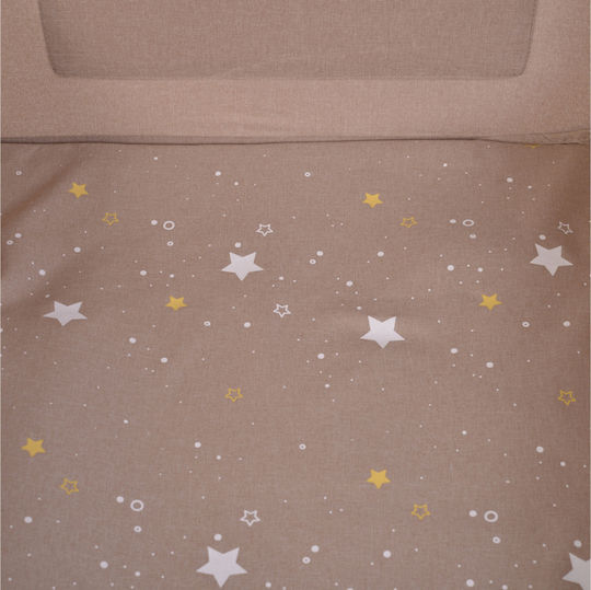Cangaroo Once Upon A Time Loc de joacă 2 Nivele cu Saltea Bej 125x62cm