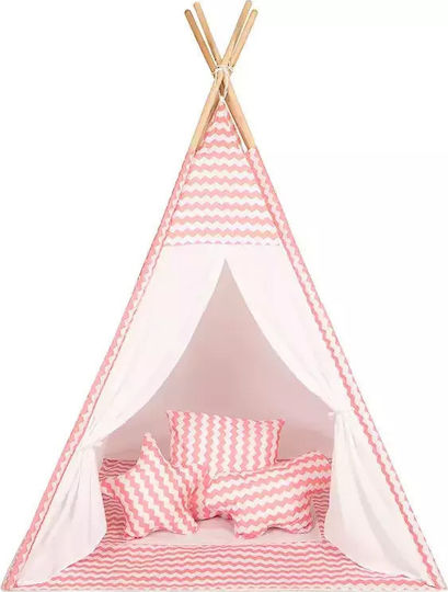 Baby Adventure Kids Indian Teepee Play Tent Wave for 3+ years Pink