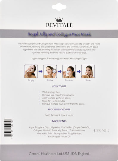 Revitale Royal Jelly und Kollagen Gelee Maske 2Stücke