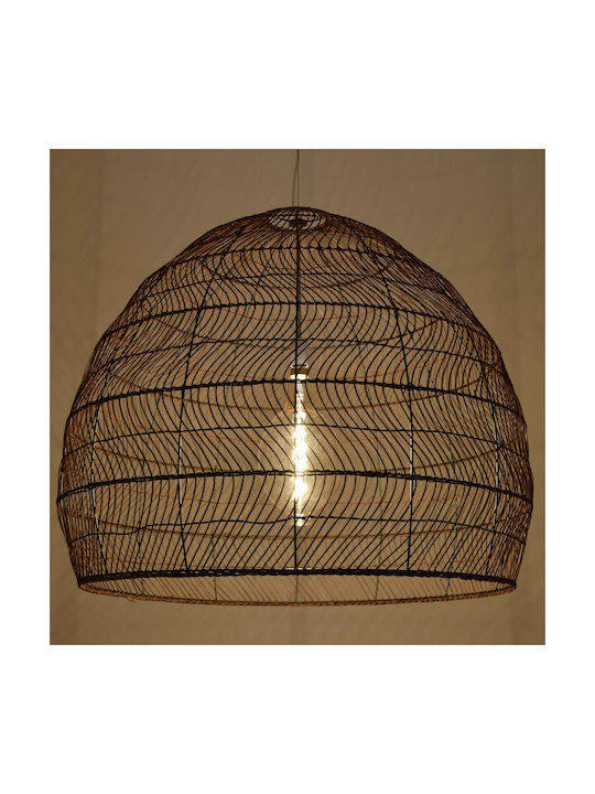 GloboStar Malibu Brown Boho Bell Pendant Ceiling Light with E27 Socket 97x100x86cm