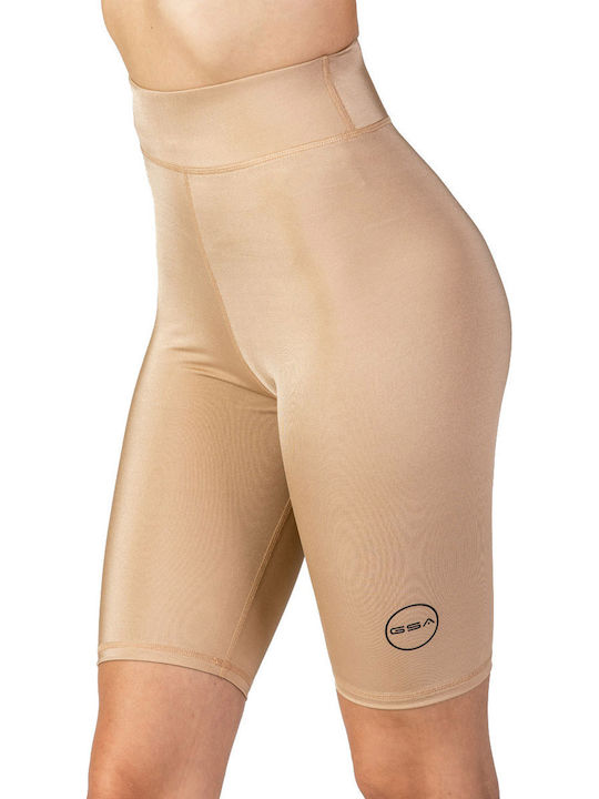 Glow 17-2002 Women's Bike Training Legging High Waisted Gold