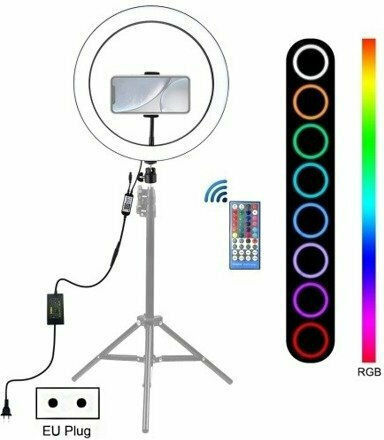 Puluz RGB Ring Light 30cm με Βάση για Κινητό