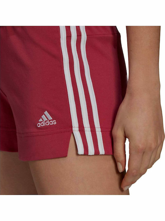 Essentials Slim 3-Stripes Γυναικείο Αθλητικό Σορτς Ροζ