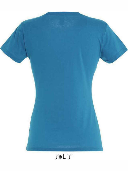 Sol's Miss Women's Short Sleeve Promotional T-Shirt Aqua