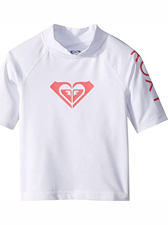 Roxy Wholehearted Kids Swimwear Rashguard White
