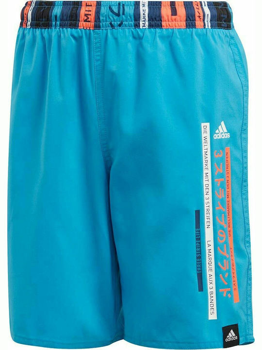 adidas Colorblock Swim Παιδικό Μαγιό Βερμούδα / Σορτς Γαλάζιο