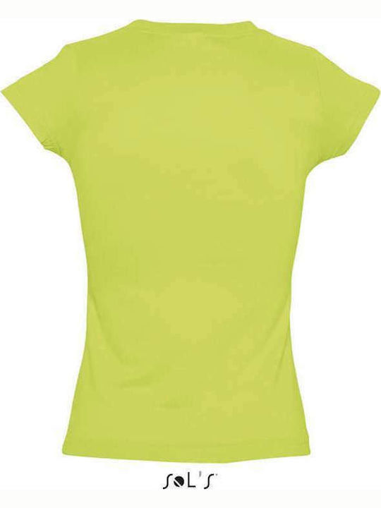 Sol's Moon Γυναικείο Διαφημιστικό T-shirt Κοντομάνικο Apple Green