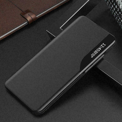 Hurtel Eco Leather View Synthetic Leather Book Black (Huawei P40 Lite)