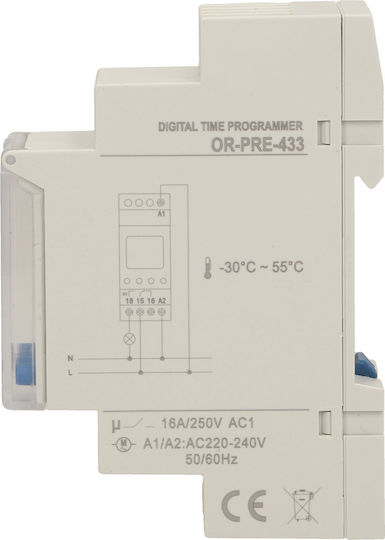 Orno Digital Time Delay Relay Weekly With Standby PRE-433