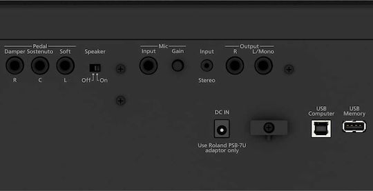 Roland Ηλεκτρικό Stage Πιάνο FP-60X με 88 Βαρυκεντρισμένα Πλήκτρα Ενσωματωμένα Ηχεία και Σύνδεση με Ακουστικά και Υπολογιστή Black