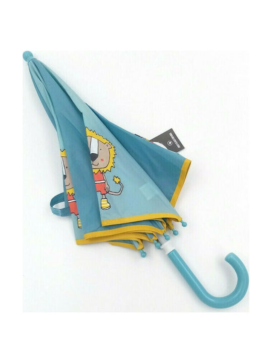 Sigikid Kids Curved Handle Umbrella with Diameter 75cm Turquoise