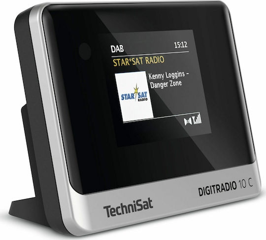 Technisat DigitRadio 10 C Настолен Радиоприемник с Мрежово Захранване DAB+ с Bluetooth Черно/Сребрист
