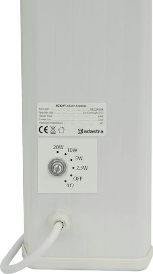 Adastra SC32V Wand-Installationslautsprecher 32W Stück Weiß