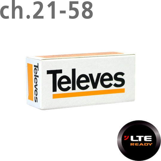 Televes MR (Medium Rejection) LTE/4G 470-774 MHz Filtru Accesorii Satelit 403101