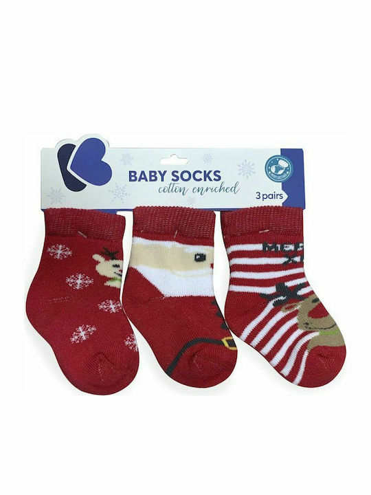 Kikka Boo Kids' Sock Knee-High Red 3 Pair