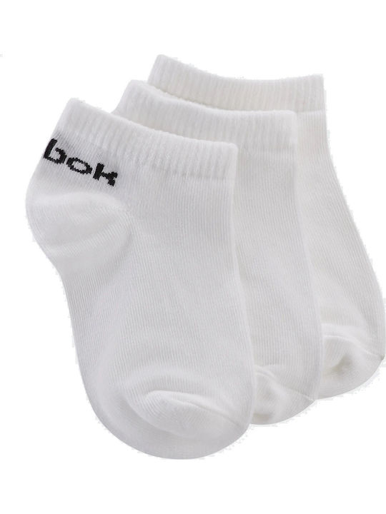 Reebok Boys 3 Pack Sport Ankle Socks White