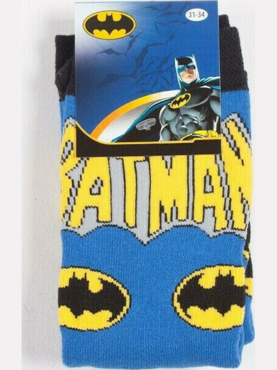 Disney Παιδικές Κάλτσες Μακριές Batman Μπλε 3 Ζευγάρια