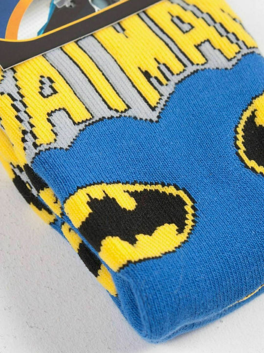 Disney Παιδικές Κάλτσες Μακριές Batman Μπλε 3 Ζευγάρια