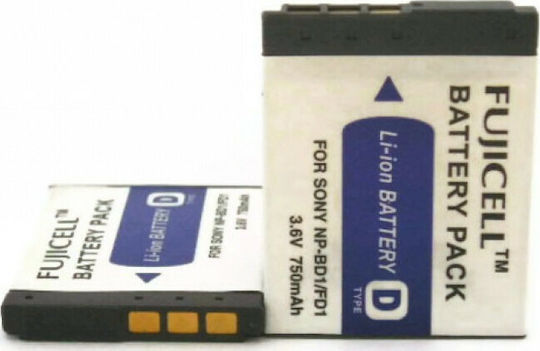 Fujicell Μπαταρия за фотоапарат NP-FD1/BD1 Литиево-йонни (Li-Ion) 750mAh Съвместима с Sony
