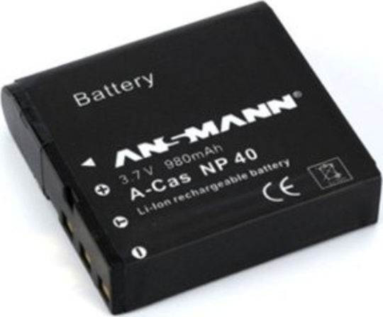 Ansmann Kamera Batterie A-Cas NP-40 5022303/05 Lithium-Ionen (Li-Ion) Kompatibel mit Casio