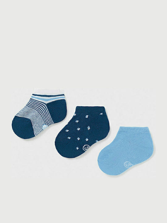 Mayoral Kids Ankle Socks Blue 3 Pair