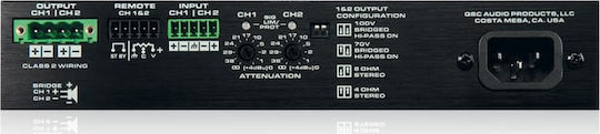 QSC SPA2-60 Τελικός Ενισχυτής PA 2 Καναλιών 60W/4Ω 60W/8Ω SPA2-60