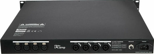 Quadro 500 DSP Усилвател на мощност Усилвател на PA 4 канала 500W/4Ω 250W/8Ω в Черен цвят
