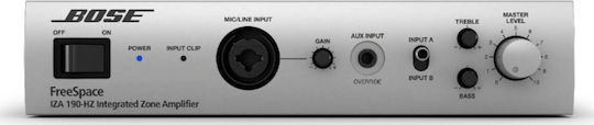 Bose FreeSpace IZA 190-HZ Τελικός Ενισχυτής Εγκαταστάσεων Μονοκάναλος 90W/100V με Σύστημα Ψύξης σε Ασημί Χρώμα 344871-2430