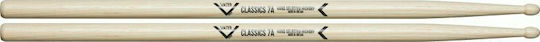 Vater Drumsticks Drums Classics 7A with Tip Shape Acorn
