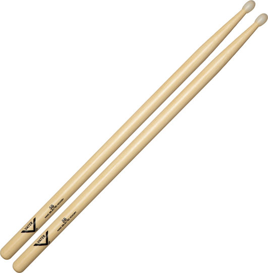 Vater Hickory Μπαγκέτες Ντραμς 5B με Σχήμα Μύτης Acorn