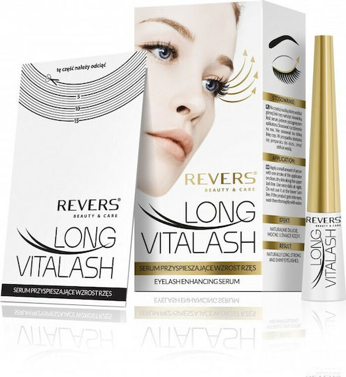 Revers Cosmetics Long Vitalash Enhancing Moisturizing Eyelash Serum with Panthenol for Nourishing 5ml