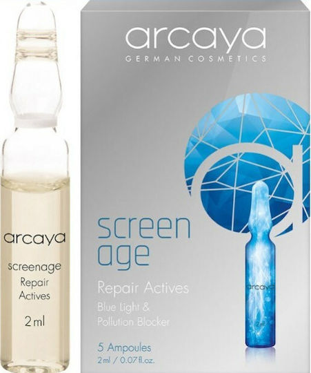 Arcaya Screen Age Repair Actives Ενυδατικό & Αντιγηραντικό Serum Προσώπου για Αποτοξίνωση & Σύσφιξη 5x2ml