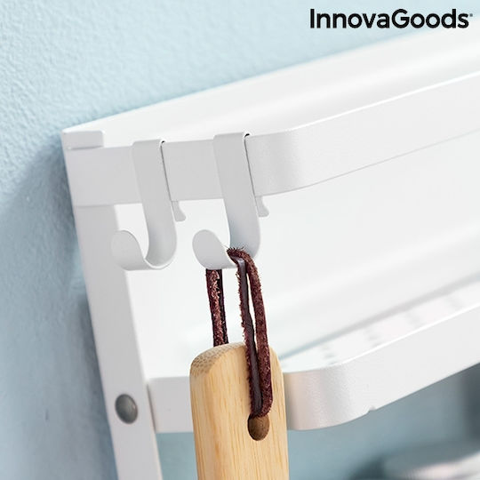 InnovaGoods Magorac Държач за Хартиени Кърпички Стенен Металик Бяла 27x2x7.5cm V0103239