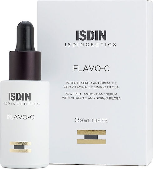 Isdin Isdinceutics Flavo C Moisturizing & Anti-aging Serum Face with Vitamin C for Detoxification & Radiance 30ml