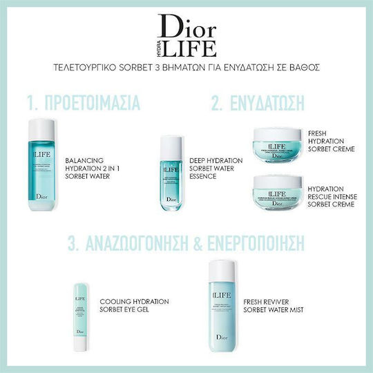 Dior Hydra Life Deep Hydration Sorbet Water Ενυδατικό Essence Προσώπου με AHA για Λάμψη & Αναζωογόνηση 40ml