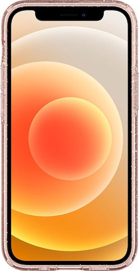 Spigen Liquid Crystal Glitter Back Cover Σιλικόνης Ροζ (iPhone 12 mini)